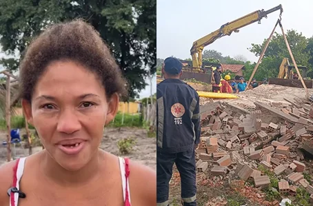 Mãe grávida e filhos mortos em desabamento são sepultados em Barras