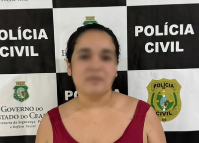 Mulher foi presa em Fortaleza