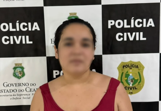 Mulher foi presa em Fortaleza