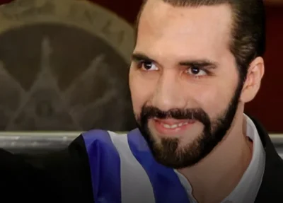 Nayib Bukele é o presidente de El Salvador