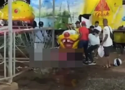 Os feridos receberam atendimento ainda no parque