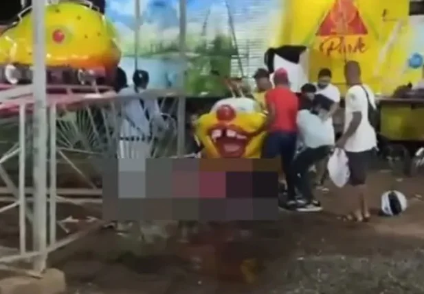 Os feridos receberam atendimento ainda no parque