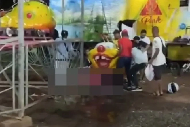 Os feridos receberam atendimento ainda no parque