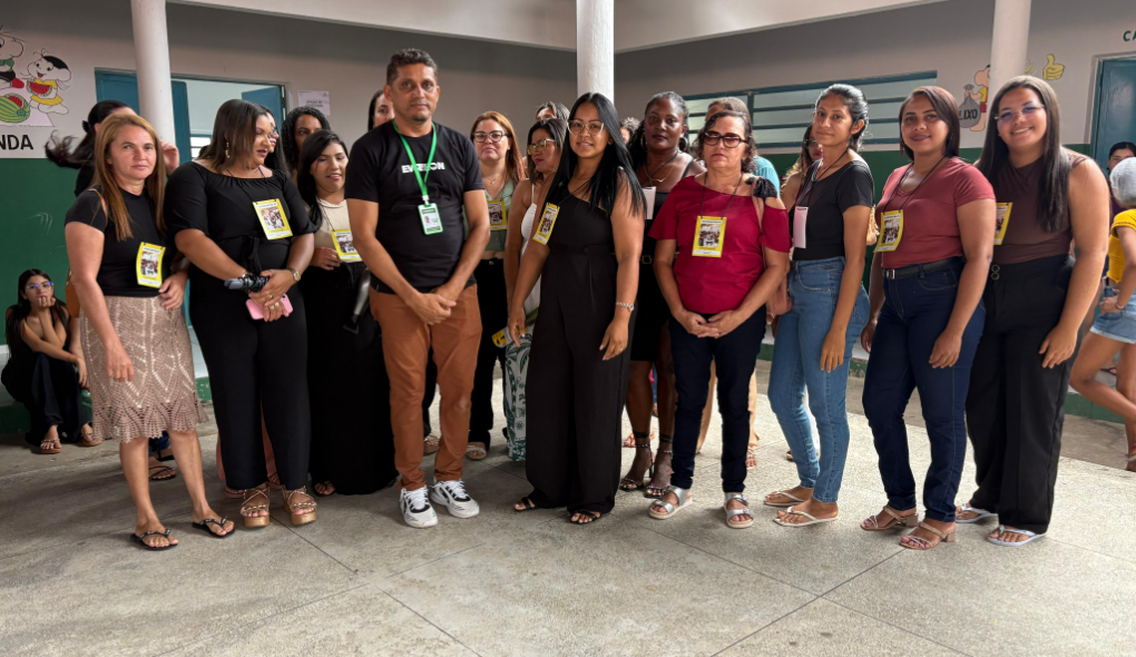 Participantes das oficinas profissionalizantes em Esperantina