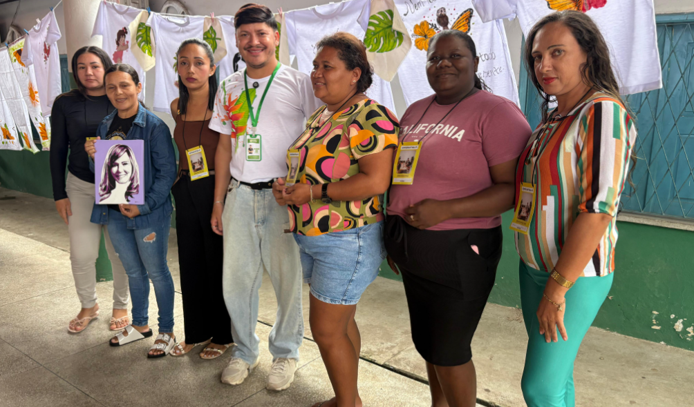 Participantes das oficinas profissionalizantes