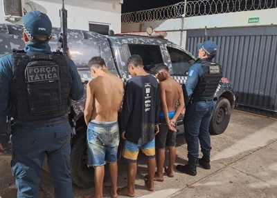 PM apreende três menores e arma de fogo após série de assaltos em Teresina