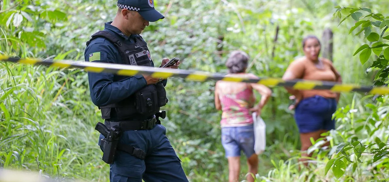 PM fez o isolamento da área para a realização da perícia