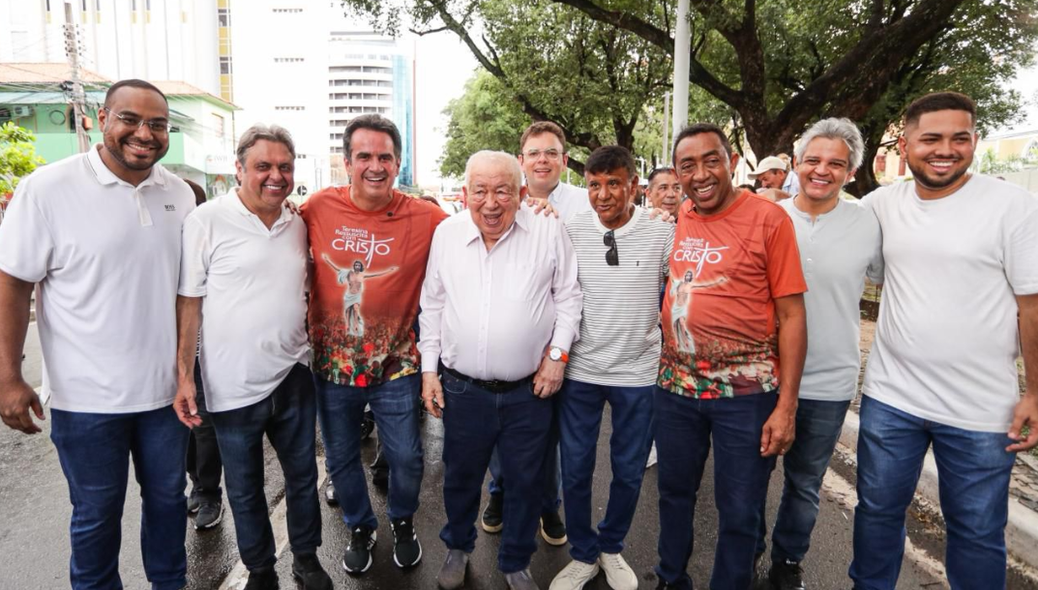 Políticos na Procissão Luminosa