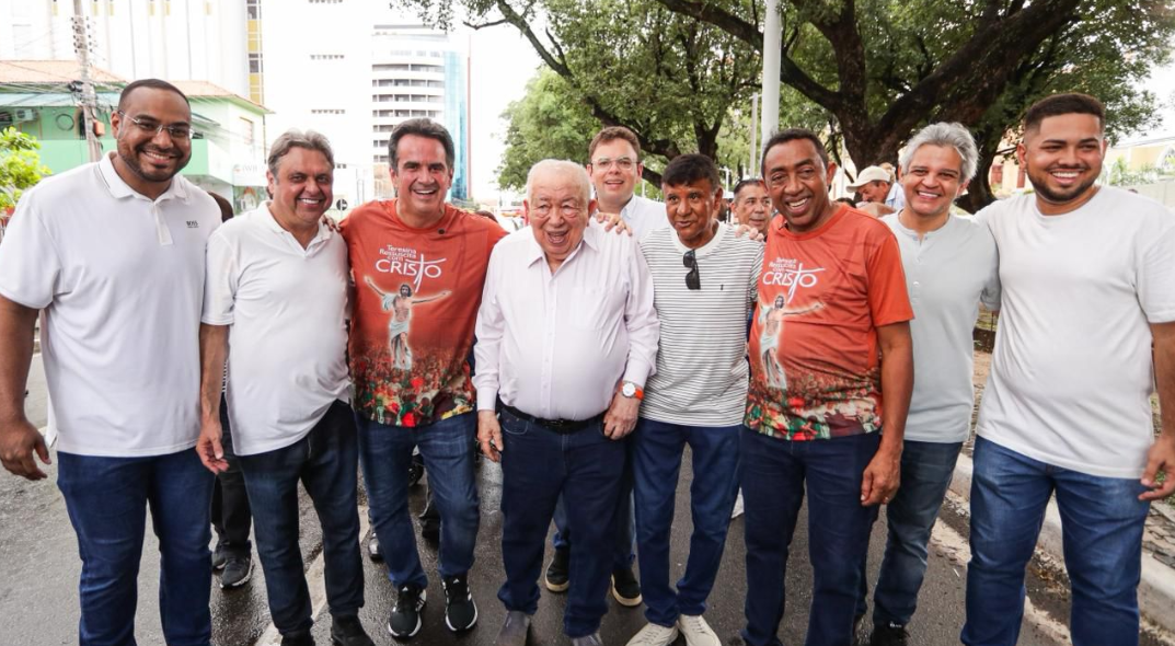 Políticos na Procissão Luminosa