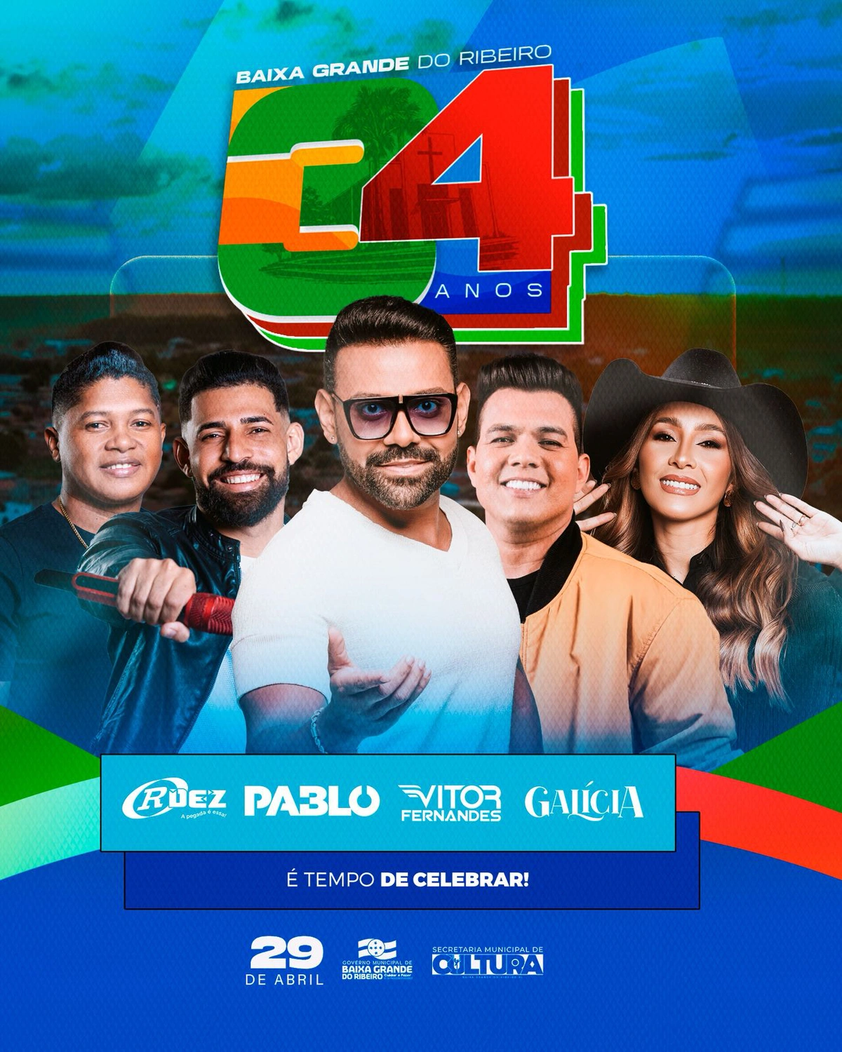 Prefeitura de Baixa Grande do Ribeiro prepara festa para os 34 anos da cidade