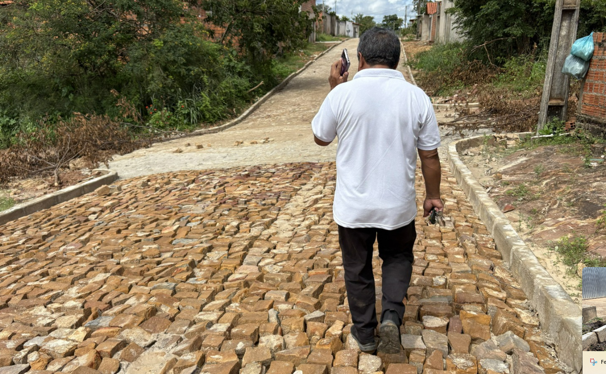 Prefeitura de Esperantina acelera pavimentação em ruas do bairro Novo Milênio