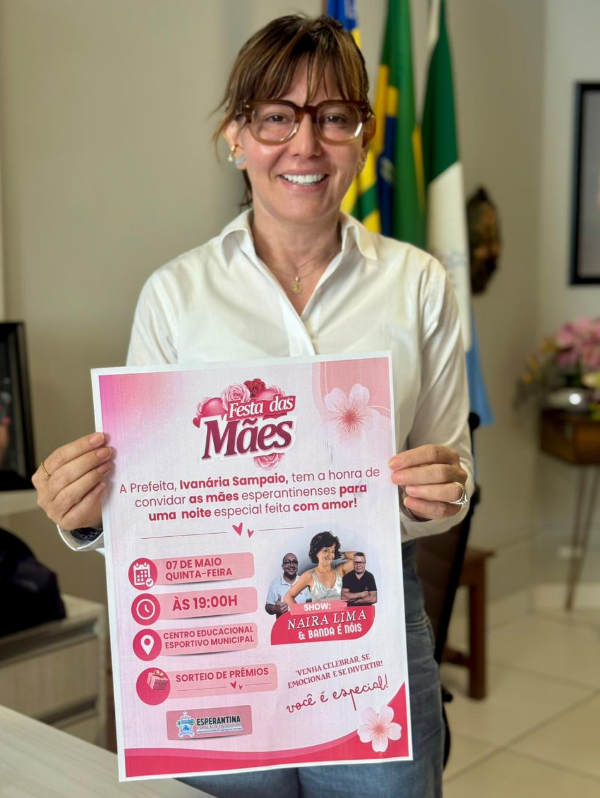 Prefeitura de Esperantina realiza grande evento em homenagem às mães no Centro Educacional Esportivo