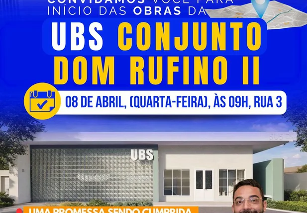 Prefeitura de Parnaíba inicia obras de nova UBS no Dom Rufino II e reforça investimentos na saúde