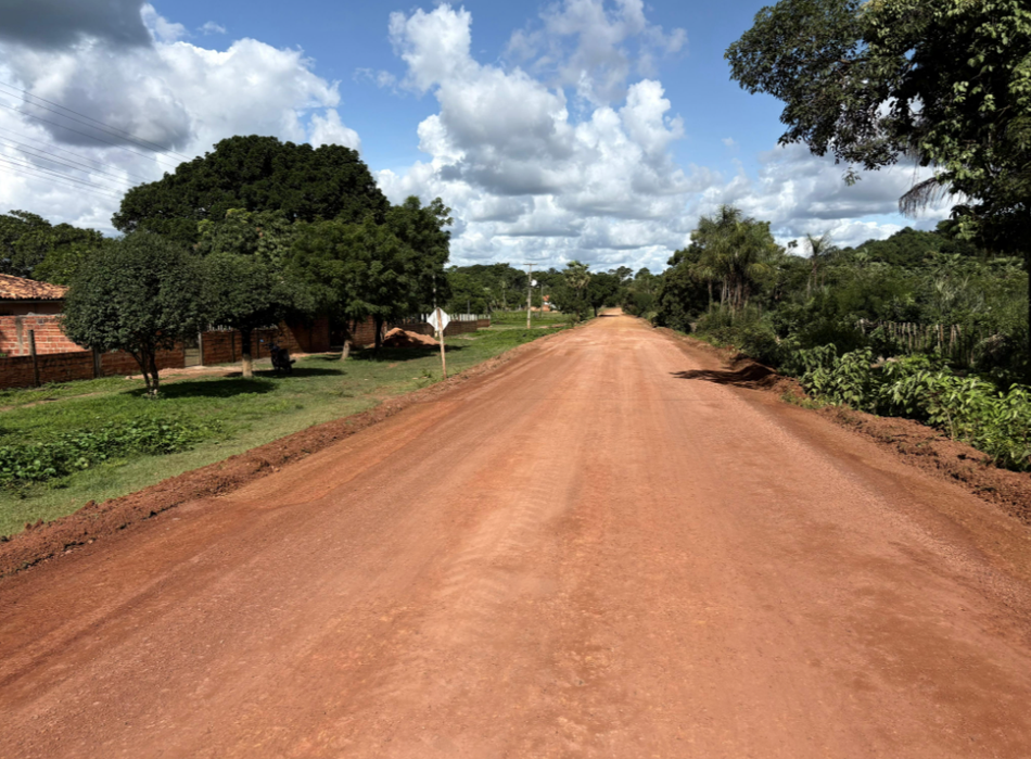 Prefeitura inicia terraplanagem para pavimentação na localidade Canto da Palmeira