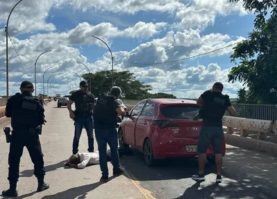 Prisão efetuada pelo DRACO na Ponte da Tabuleta