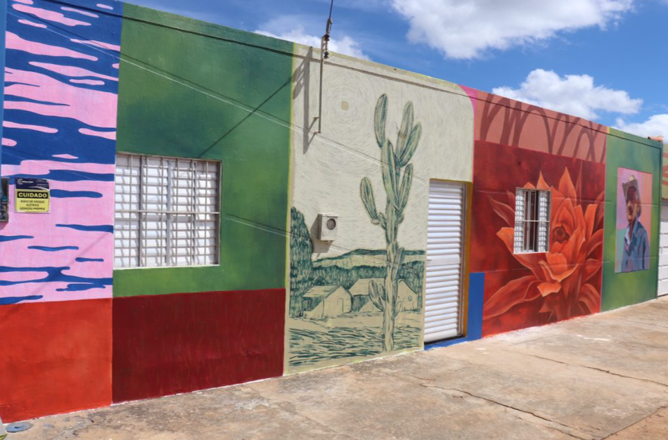 Projeto transforma Novo Zabelê em galeria de arte a céu aberto
