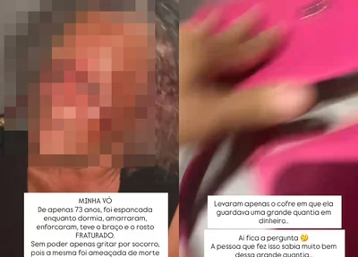Roubo a idosa de 73 anos em Caracol