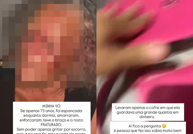Roubo a idosa de 73 anos em Caracol