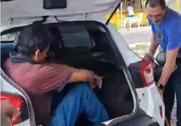 Supeito de arrombar agência bancária em Teresina