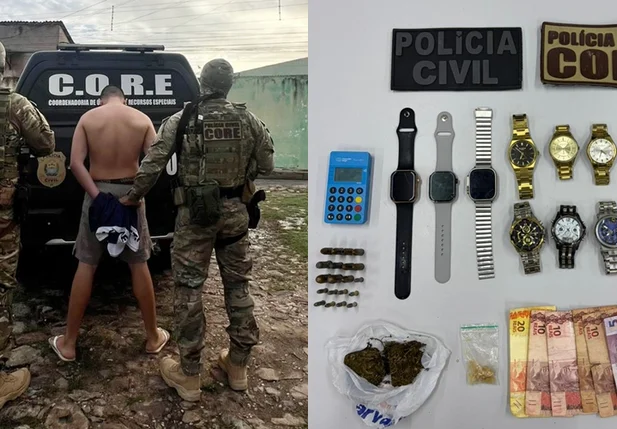 Suspeito de roubar joias foi preso