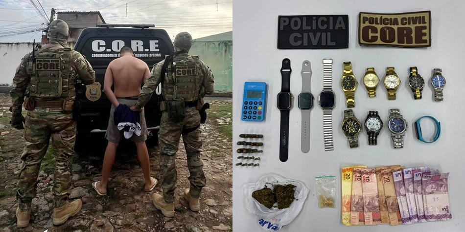 Suspeito de roubar joias foi preso