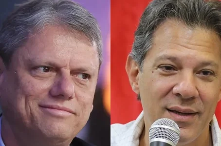 Tarcísio de Freitas e Fernando Haddad