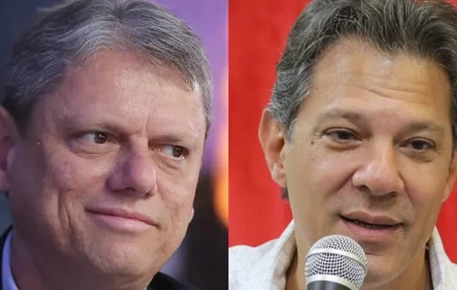 Tarcísio de Freitas e Fernando Haddad