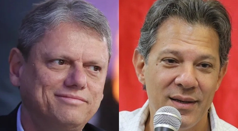 Tarcísio de Freitas e Fernando Haddad