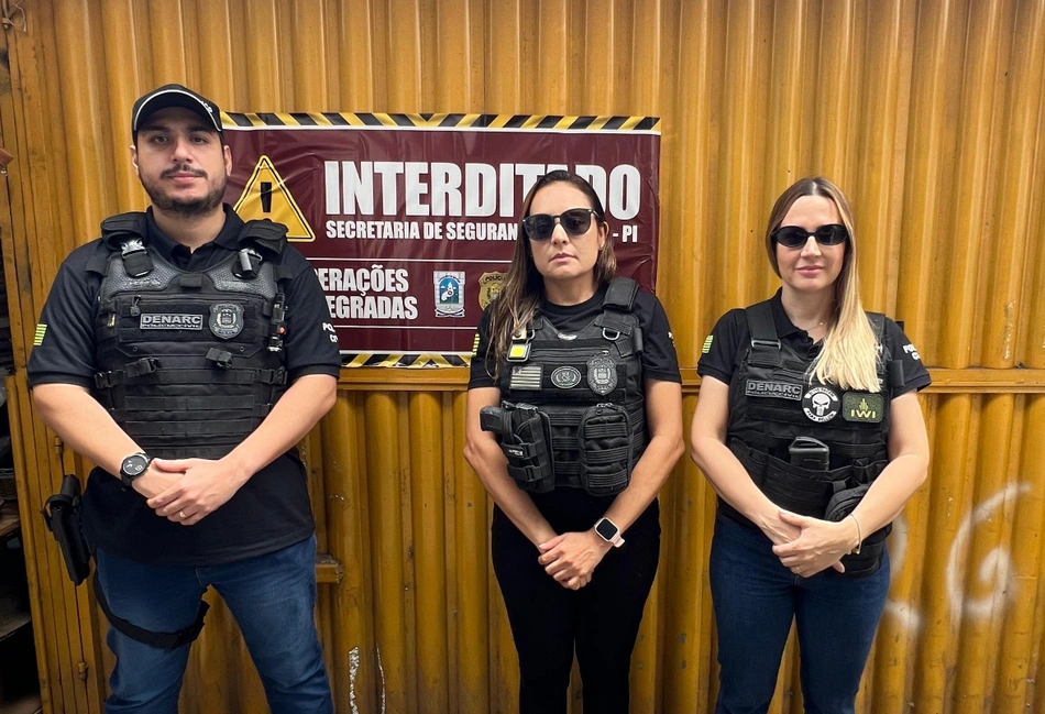Trailer usado para venda de drogas é interditado pela Polícia Civil no Mercado Central de Teresina