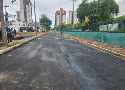 Trecho liberado da Avenida Joquei Clube