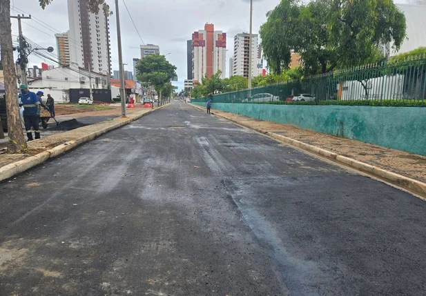 Trecho liberado da Avenida Joquei Clube