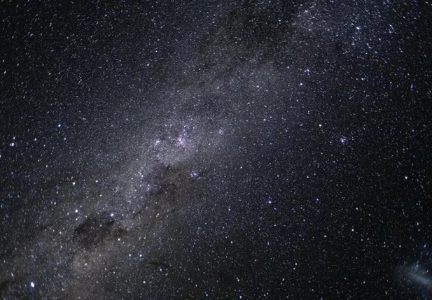 Via Láctea capturada pela tripulação da missão Artemis II