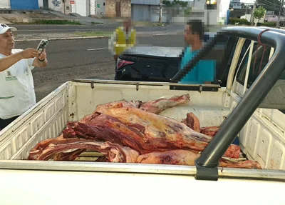 Vigilância Sanitária apreende mais de 200 kg de carne bovina