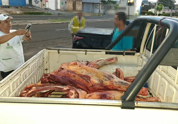 Vigilância Sanitária apreende mais de 200 kg de carne bovina
