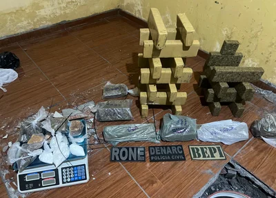 20 quilos de drogas foram apreendidos em uma casa na zona Norte de Teresina