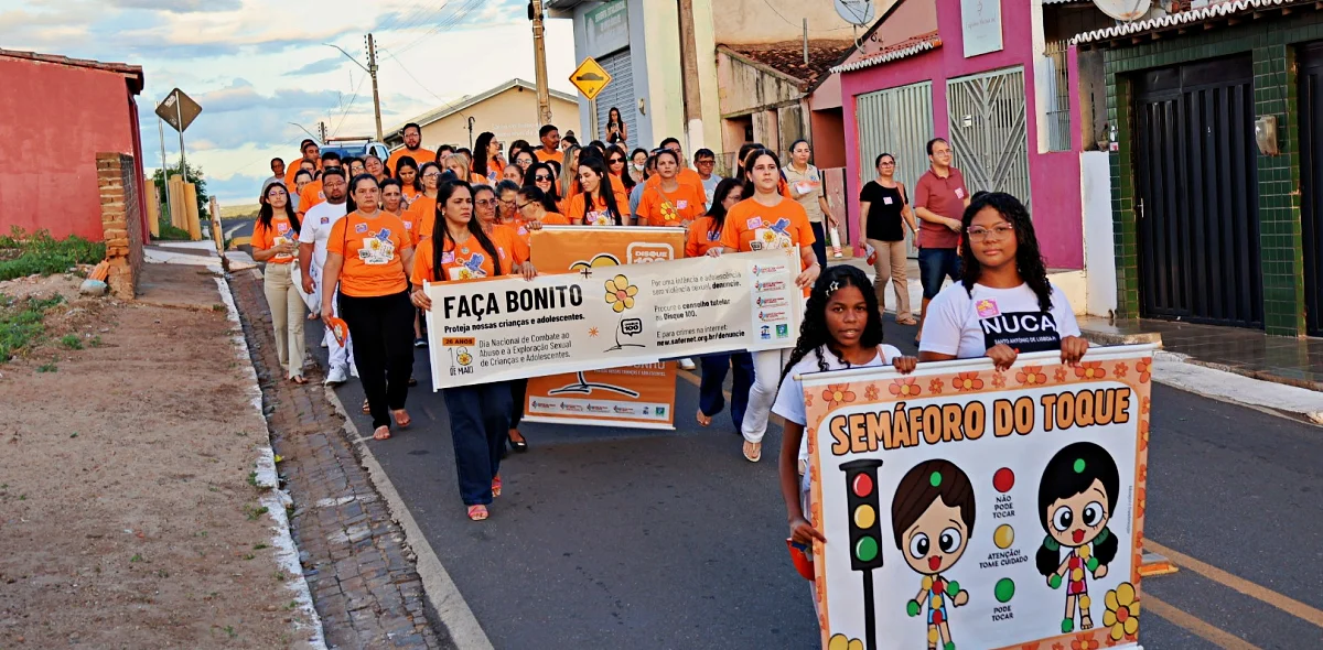 Ação de conscientização contra exploração de crianças e adolescentes