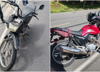 Acidente entre motos em Parnaíba