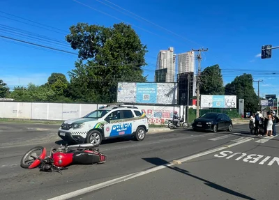 Acidente na Avenida Presidente Kennedy deixa pai e filha feridos