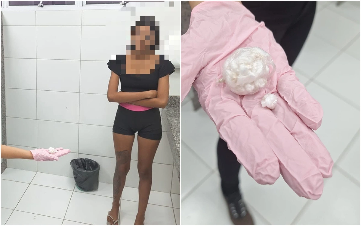Adolescente estava com uma sacola cheia de pedras de crack