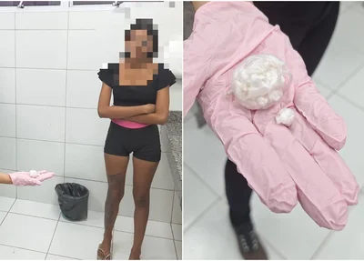 Adolescente estava com uma sacola cheia de pedras de crack