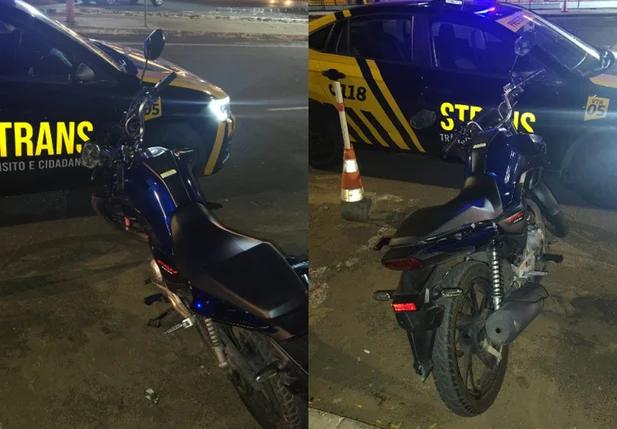 Agentes da STRANS recuperam motocicleta roubada