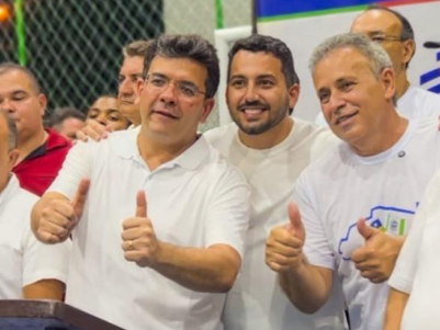 Breno com o governador Rafael Fonteles