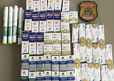 Canetas emagrecedoras apreendidas pela PF na Operação Falso Clique