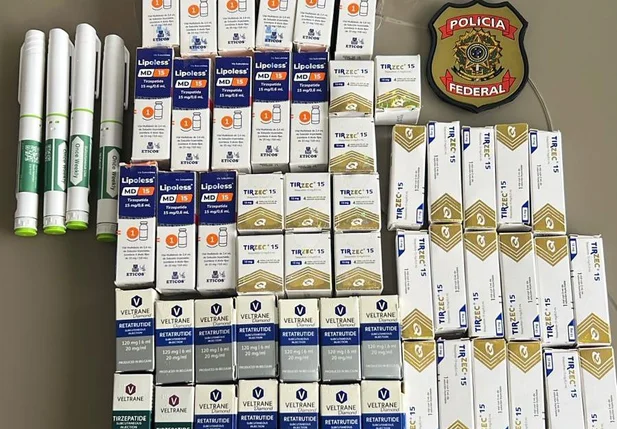 Canetas emagrecedoras apreendidas pela PF na Operação Falso Clique
