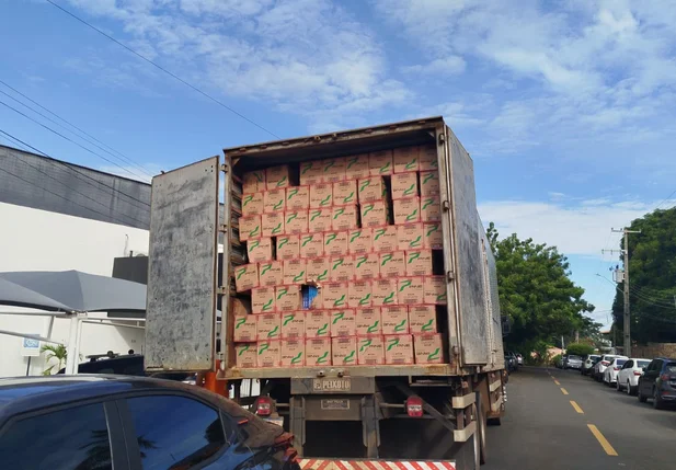 Carga de cigarro foi encaminhada para a sede da Polícia Federal em Teresina