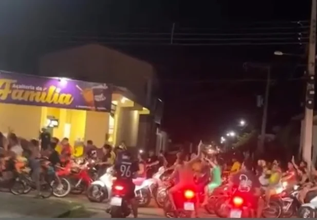 Carreata para receber prefeito