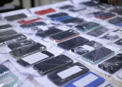 Celulares recuperados serão devolvidos