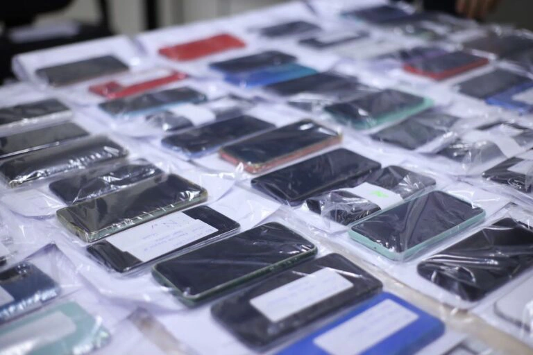 Celulares recuperados serão devolvidos