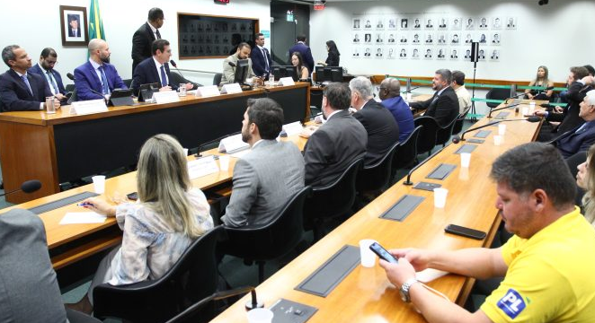 Comissão de Segurança Pública da Câmara dos Deputados durante audiência
