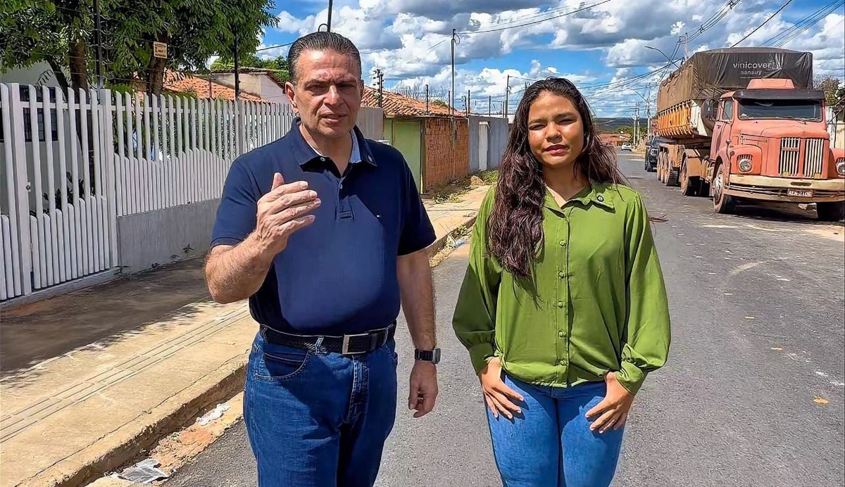 Deputado Gessivaldo visita obras de pavimentação em Bom Jesus com R$ 1 milhão em emendas